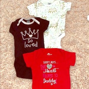 3pack Newborn onesies